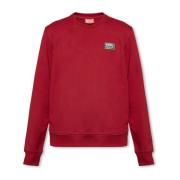 Diesel ‘S-Ginn-Sp’ sweatshirt med logotyp Red, Herr