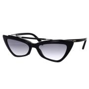 Dsquared2 Trendiga Delia Solglasögon med Cat-Eye Båge Black, Unisex