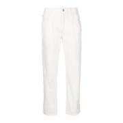 Ermanno Scervino Straight Jeans White, Dam