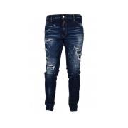 Dsquared2 Slim-Fit Faded Blue Jeans Blue, Herr