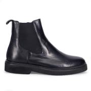 Sangiorgio Italienska Handgjorda Svarta Ankelboots Black, Dam