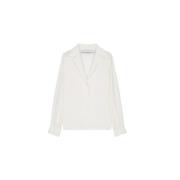 Margaux Lonnberg Alma Sidenblus - Storlek 34 White, Dam