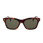 Kenzo Geometriska solglasögon med acetatram Brown, Dam