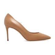 Casadei Läder stiletto pumps Beige, Dam