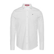 Tommy Hilfiger Original Stretch Skjorta Tommy Jeans White, Herr