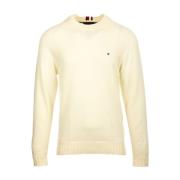 Tommy Hilfiger Vita Villa Tröjor Beige, Herr