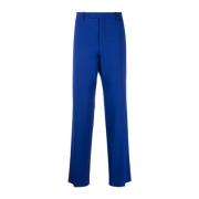 Off White Straight Trousers Blue, Herr