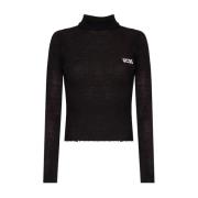 Gcds Ribbed sweater Black, Dam