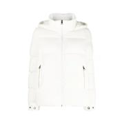 Kiton Quiltad huva jacka White, Dam