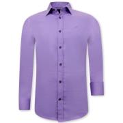 Gentile Bellini Slim Fit Herrskjorta - 3073 Purple, Herr