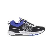 Versace Jeans Couture Svarta herrsneakers med varumärkeslogga Black, H...