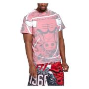 Mitchell & Ness Camiseta Jumbotron Sublimated Red, Herr