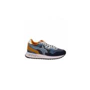 W6Yz Ikoniska Herrsneakers i Mocka Blue, Herr