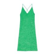 Ganni Midi Dresses Green, Dam