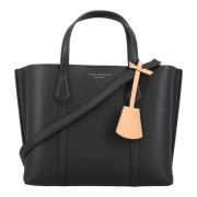 Tory Burch Stilren Triple-Compartment Tote Black, Dam