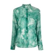 Ermanno Scervino Camisa Stilfull Skjorta Green, Dam