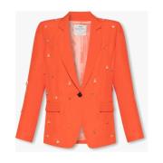 Forte Forte Blazer med kristaller Orange, Dam