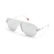 Moncler Stiliga solglasögon för dagligt bruk White, Unisex