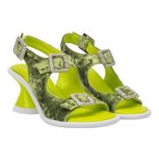 Strategia Elegant High Heel Sandaler Green, Dam