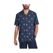 Noyoco Short Sleeve Shirts Blue, Herr