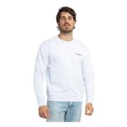 Dondup Tränings T-shirt, Avslappnad och Elegant Look White, Herr