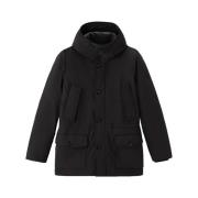 Woolrich Herr Arctic Stretch Dunparkas Black, Herr