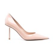 Le Silla Bella 80mm Patent-Läder Pumps Pink, Dam