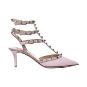 Valentino Garavani Rockstud pumps i lackläder Pink, Dam