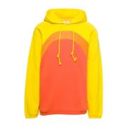 ERL Regnbåge Hoodie Stickade Tröjor Orange, Herr