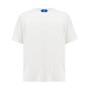 Kiton Bomulls Crew-neck T-shirt för varma dagar White, Herr