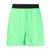Msgm Short Shorts Green, Dam