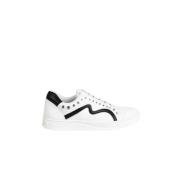 Liu Jo Stiliga sneakers med elastiska band och silvernitar White, Dam