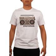 Sprayground Vintage Stereo Print T-Shirt White, Herr