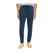 Brooks Brothers Stretch-Baumwoll-Jersey-Sweatpants aus Veloursleder Bl...