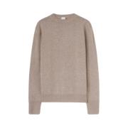 Aspesi Super Geelong Wool Crewneck Tröja Beige, Herr