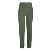 Norma Kamali Straight Trousers Green, Dam