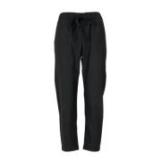 Semicouture Wide Trousers Black, Dam