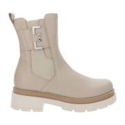 Nerogiardini Läder Dam Ankelboots Beige, Dam