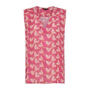 Seventy Sleeveless Tops Pink, Dam