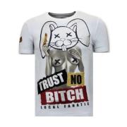 Local Fanatic Män T shirt Med Tryck - Lita No - 11-6383W White, Herr