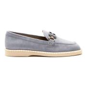 Hogan Azzurro Aw22 Dam Moccasins Blue, Dam