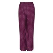 Jane Lushka Wide Trousers Purple, Dam