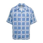 Needles Short Sleeve Shirts Blue, Herr