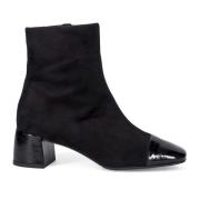 Sangiorgio Raffinerade Mocka Ankelboots Black, Dam