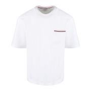 Thom Browne Oversize Crewneck T-Shirt White, Herr