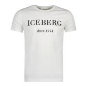 Iceberg 5D Herr T-shirt Vit/Svart White, Herr