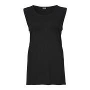 Masai Feminin Loose-Fit Top Black, Dam