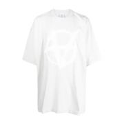 Vetements Vit Bomull T-shirt med Logotryck White, Herr