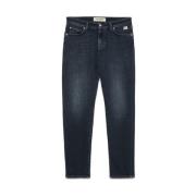 Roy Roger's Slim Fit Svarta Denimbyxor Black, Herr