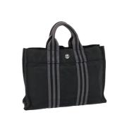 Hermès Vintage Pre-owned Canvas handvskor Black, Dam